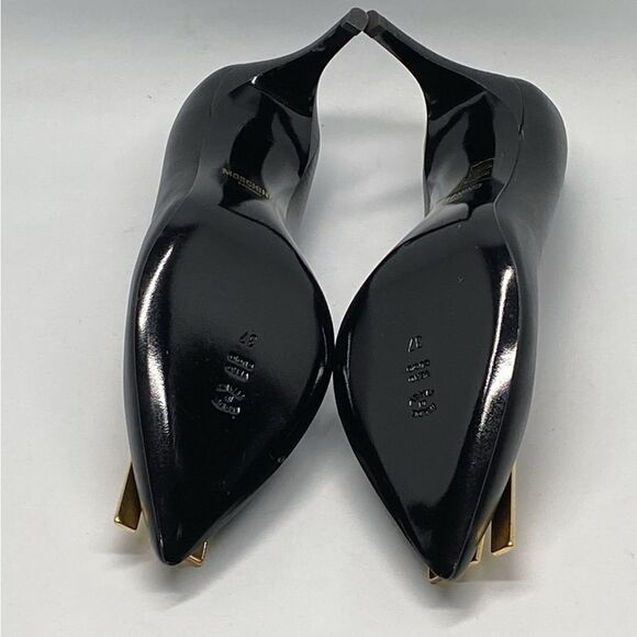 Moschino Logo Leather Pumps size 37 - Picture 13 of 15